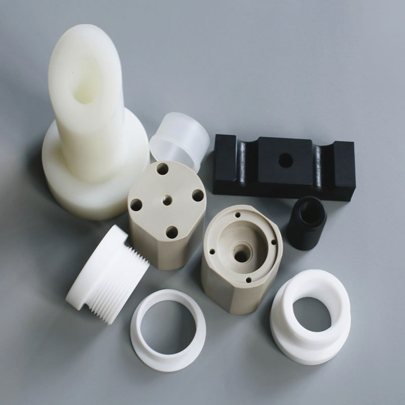 Plastik ishlov berilgan qismlar PTFE, PEEK, PCTFE, TFM